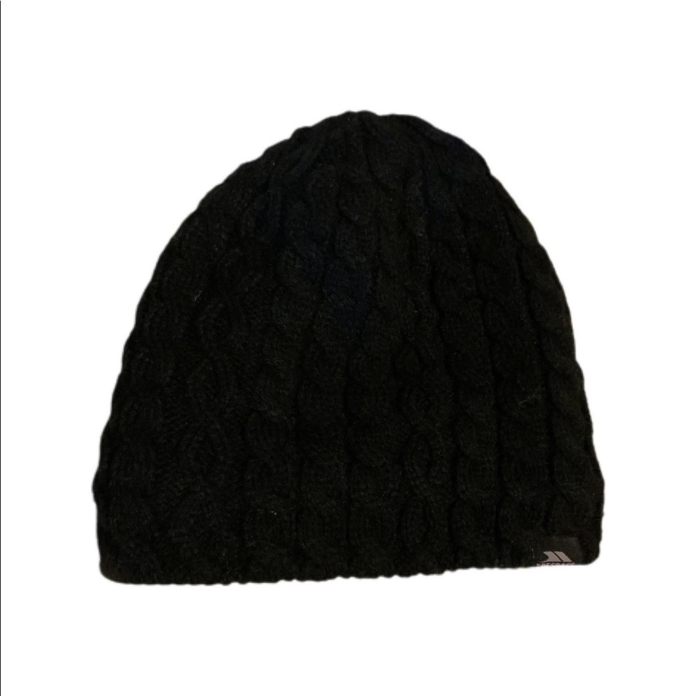 TRESPASS Winter Hat - Unisex - Black Knit - One Size